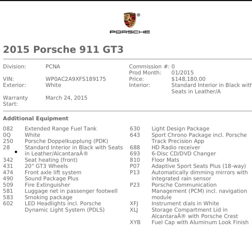 2015 Porsche 991 GT3 - Image 2 of 12