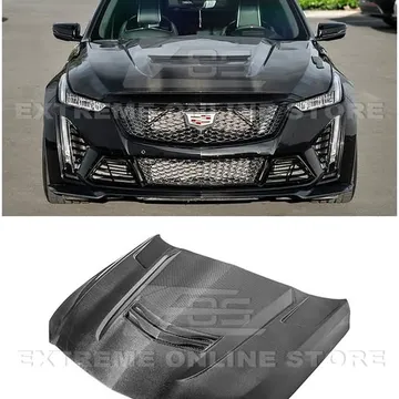 Cadillac Blackwing Style Carbon Fiber Hood