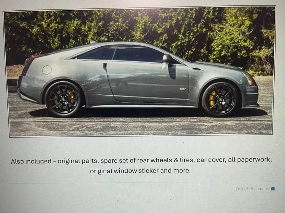 Cadillac CTS-V 2nd Gen - Image 3 of 4