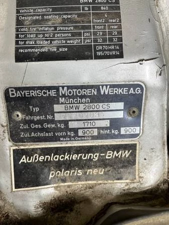 1970 BMW 2800 CS - Image 19 of 21