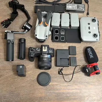 Canon EOS R8 Camera Bundle with DJI Air 2S, RS 3 Mini, GoPro 9