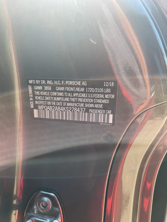 2019 Porsche 718 Cayman GTS - Image 8 of 14