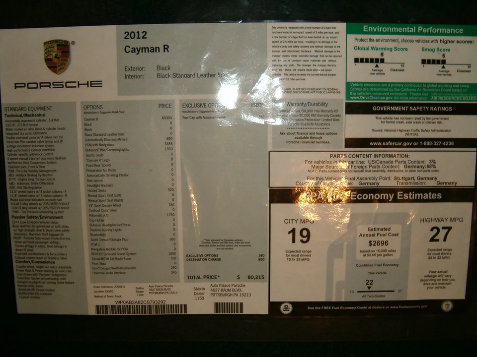 2012 Porsche 987 Cayman R - Image 4 of 4