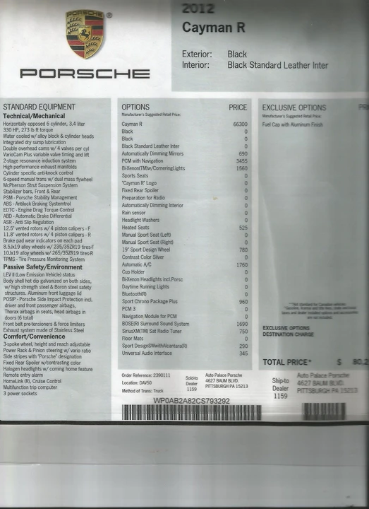 2012 Porsche 987 Cayman R - Image 28 of 31