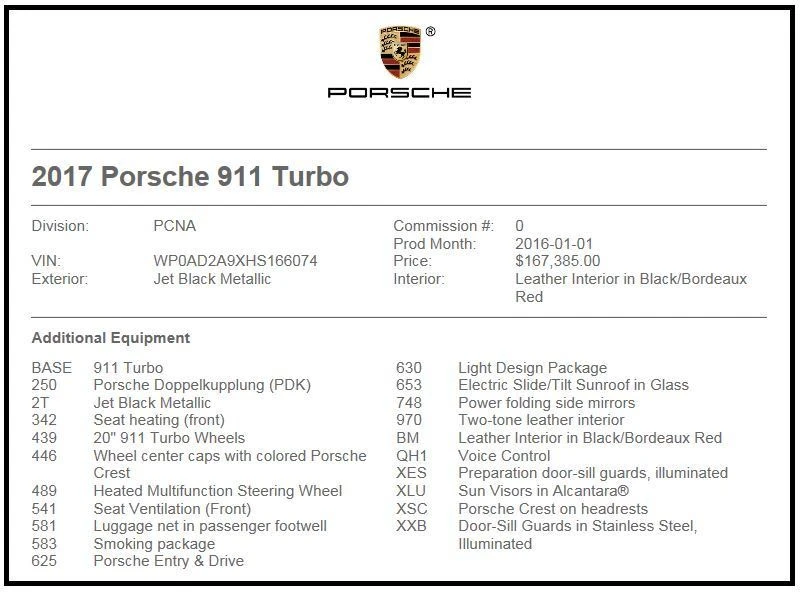 2017 Porsche 991 Turbo - Image 15 of 15