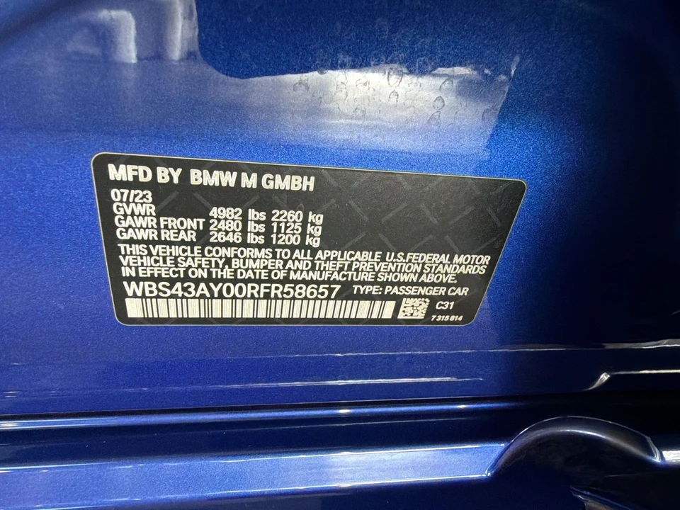 2024 BMW G80 M3 Sedan - Image 12 of 12