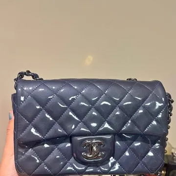 Chanel Mini Rectangular Classic Flap Blue