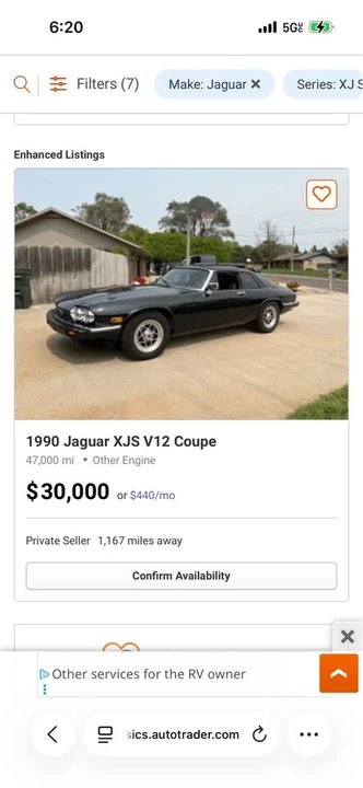 1990 Jaguar XJS Pre-Facelift V12 - Image 10 of 10