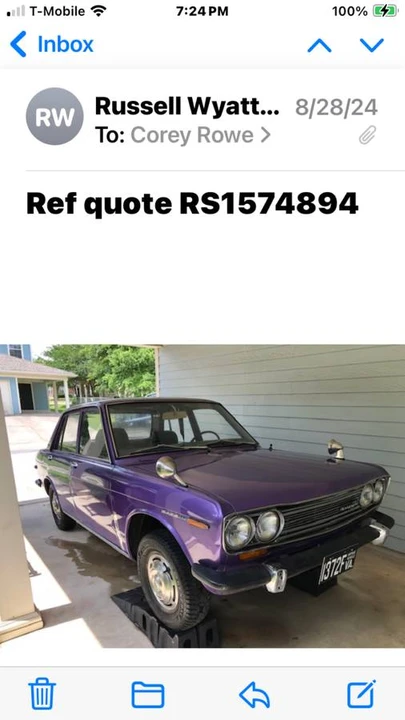 1969 Nissan 510 Bluebird - Image 5 of 14