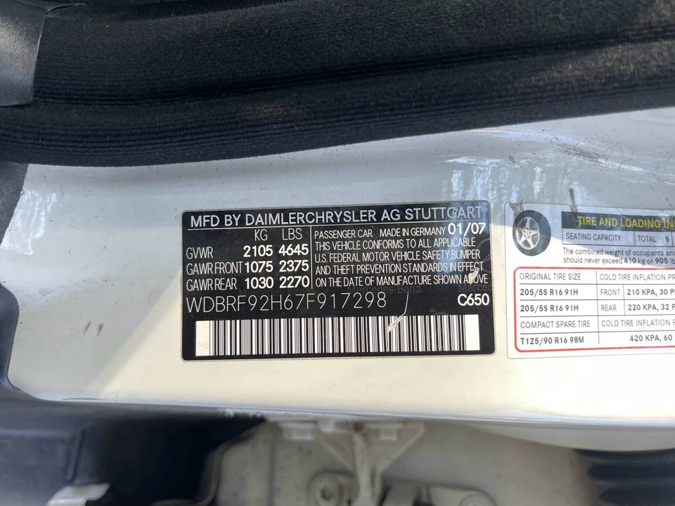 2007 Mercedes-Benz W203 C-Class - Image 20 of 24