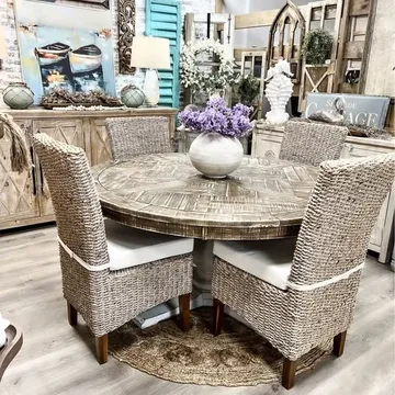 Coastal Rustic Dining Table and Chairs