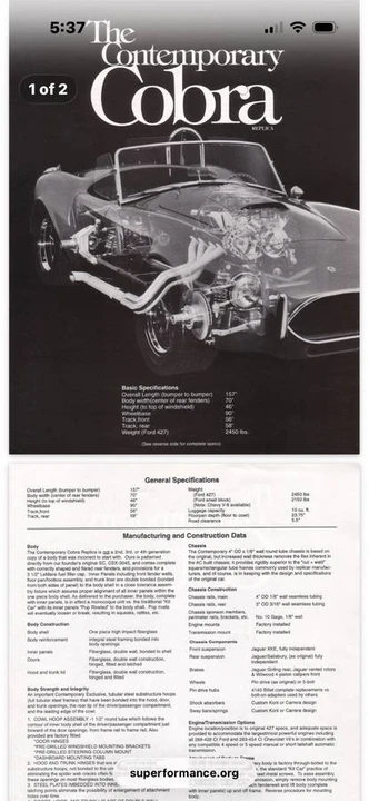 1966 Shelby Cobra Replica - Image 6 of 8