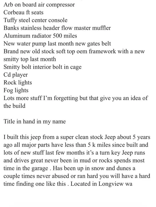 2004 Jeep TJ Wrangler - Image 23 of 23