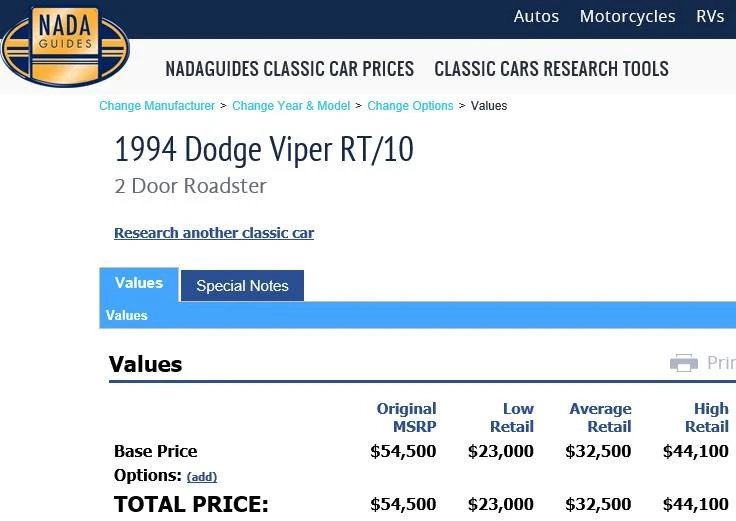 1994 Dodge Viper 1st Gen - Image 7 of 10