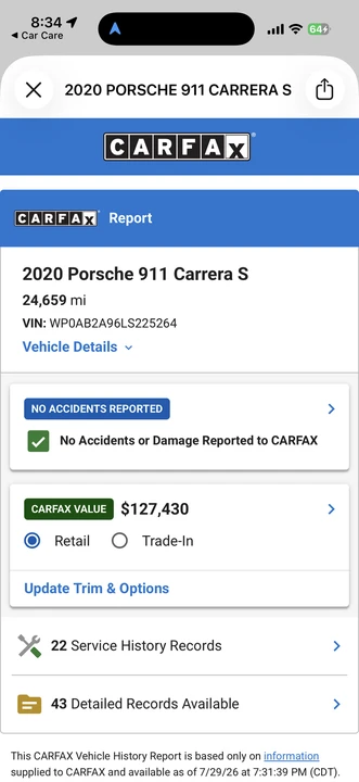 2020 Porsche 992 Carrera S - Image 19 of 25