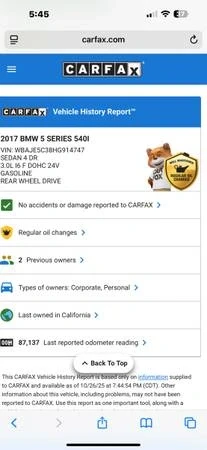2017 BMW G30 5 Series Sedan - Image 5 of 6