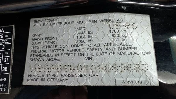 1986 BMW E30 3 Series - Image 19 of 19
