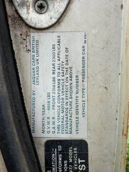 1977 Jaguar XJS Pre-Facelift V12 - Image 10 of 10