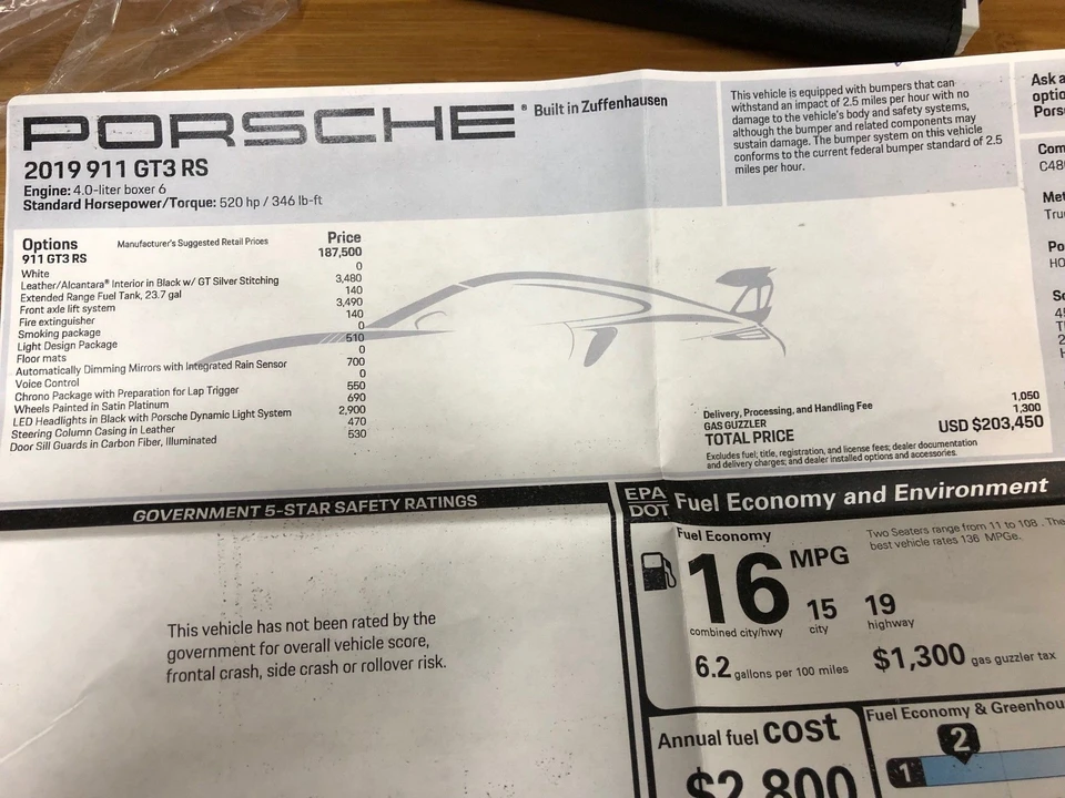 2019 Porsche 991 GT3 RS - Image 24 of 25