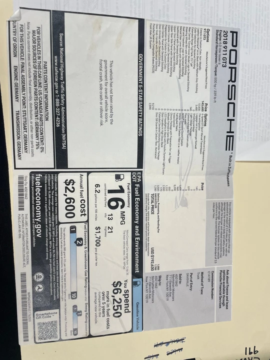 2018 Porsche 991 GT3 - Image 19 of 25