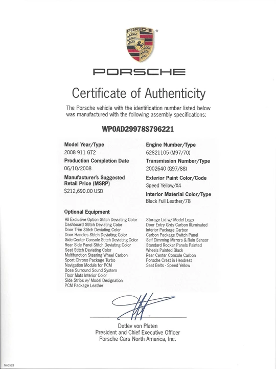 2008 Porsche 997 GT2 - Image 5 of 5