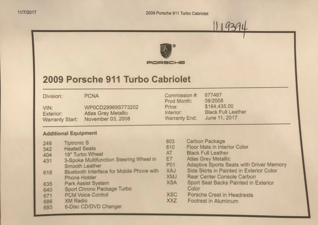 2009 Porsche 997 Turbo - Image 12 of 12