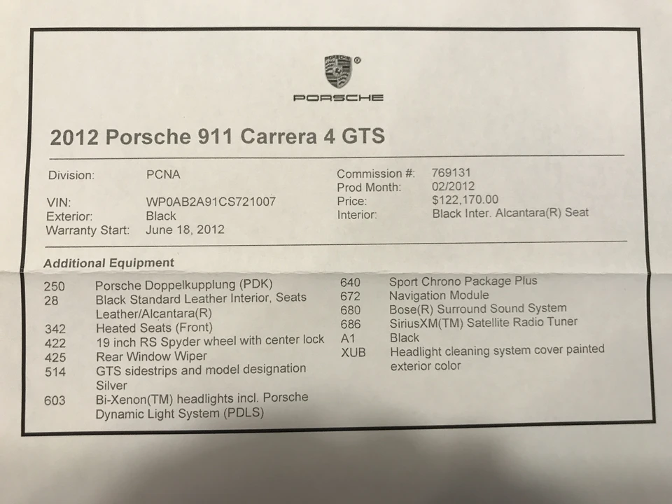 2012 Porsche 997 Carrera GTS - Image 2 of 31