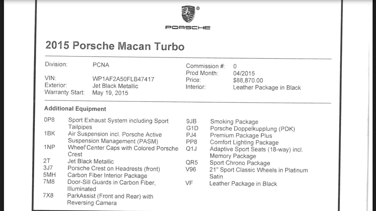 2015 Porsche Macan Turbo - Image 11 of 13