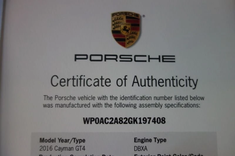 2016 Porsche 981 Cayman GT4 - Image 20 of 23