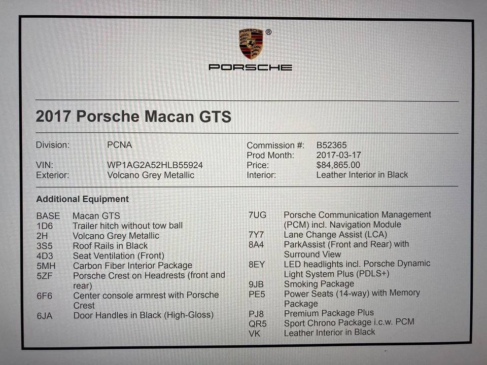 2017 Porsche Macan GTS - Image 8 of 8