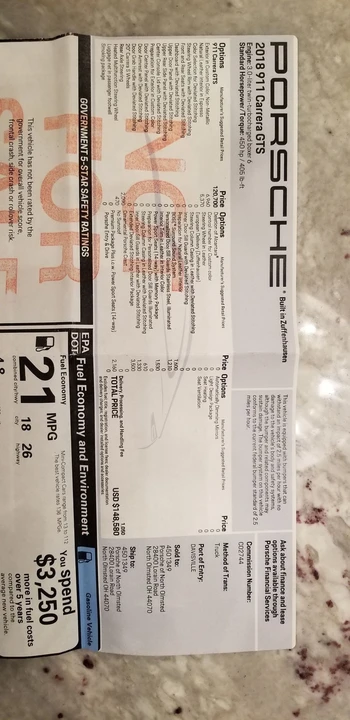 2018 Porsche 991 Carrera GTS - Image 13 of 13