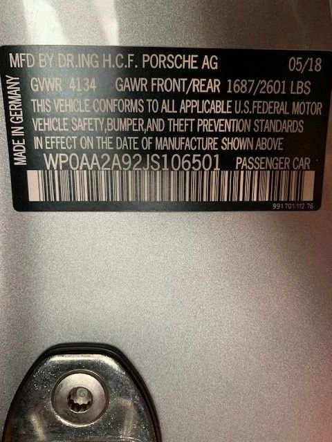 2018 Porsche 991 Carrera T - Image 21 of 21