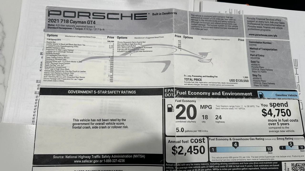 2021 Porsche 718 Cayman - Image 24 of 25