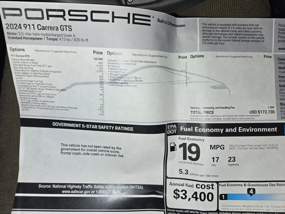 2024 Porsche 992 Carrera - Image 8 of 8