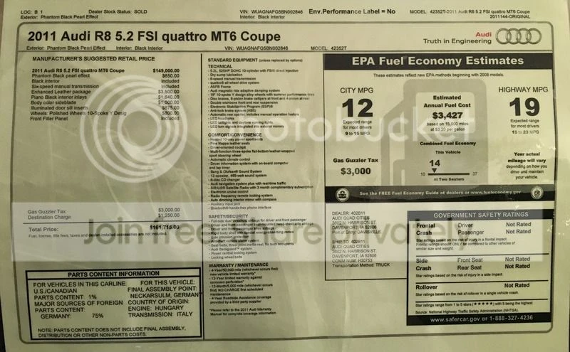 2011 Audi 42 R8 - Image 11 of 14