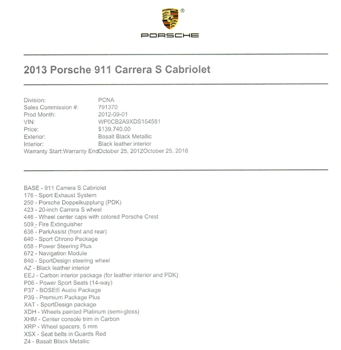 2013 Porsche 991 Carrera S - Image 3 of 3