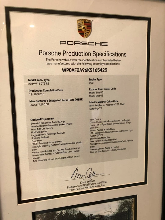 2019 Porsche 991 GT3 RS - Image 27 of 27