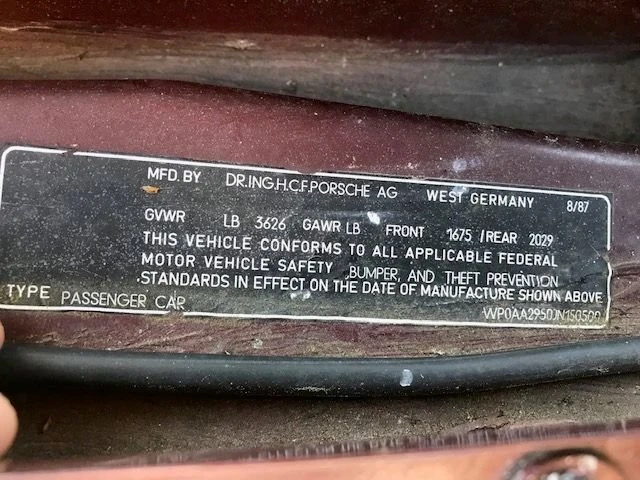 1988 Porsche 944 Turbo - Image 12 of 19