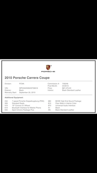 2010 Porsche 997 Carrera - Image 2 of 16