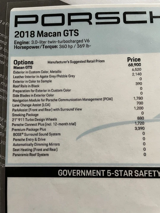 2018 Porsche Macan GTS - Image 3 of 7