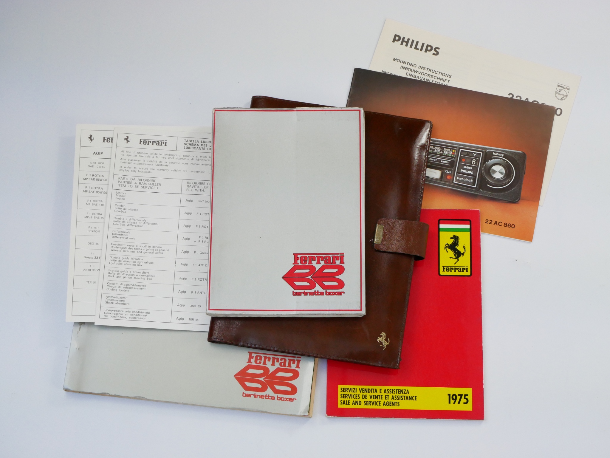 Ferrari 365 GT4 BB Owner’s Manual Set