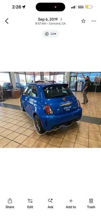 2019 Fiat Abarth 500 - Image 2 of 5