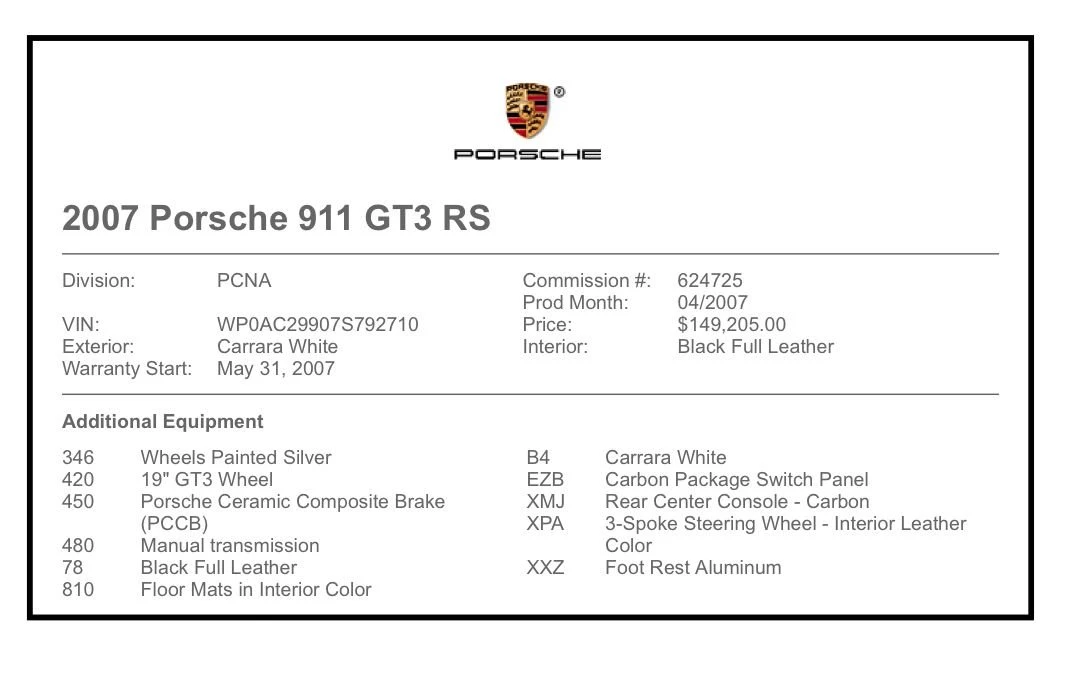 2007 Porsche 997 GT3 RS - Image 30 of 30