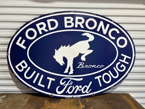 Ford Bronco Porcelain Sign