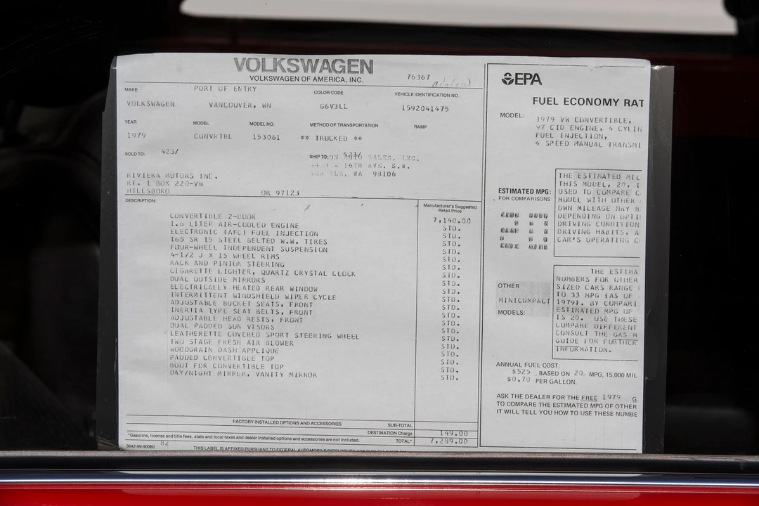 1979 Volkswagen Super Beetle - Image 3 of 31