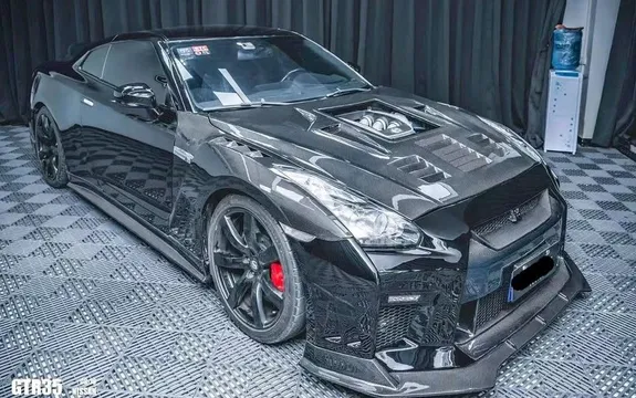 Parts & Memorabilia Front Bumper & Front Lip for Nissan GTR GT-R R35 Facelift Conversion Kit Carbon Fiber