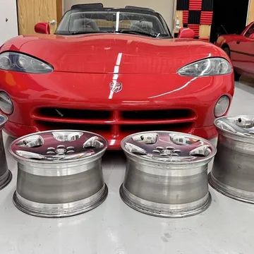 Dodge Viper Gen 2 OEM 18-inch Chrome Wheels