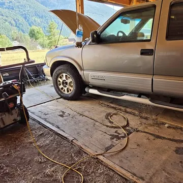 GMC Jimmy with Snowplow and Electric Winch