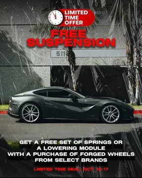 Parts & Memorabilia Forged Wheels and Suspension Promotion