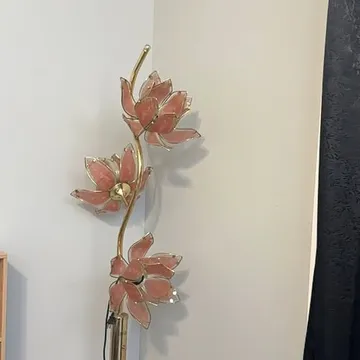 Gold Lotus Flower Floor Lamp
